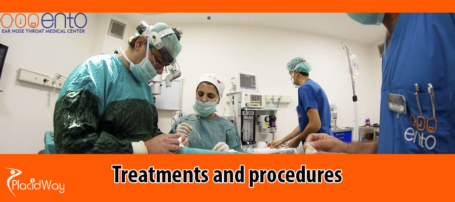 Treatments and procedures offered by ENTO Medical Center in Izmir Turkey